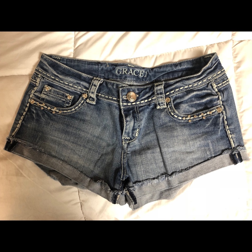 Grace in LA Jean Shorts